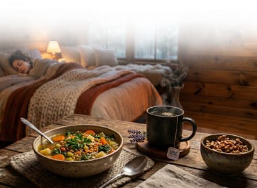 Alimentação e sono: o que comer no inverno para dormir melhor 